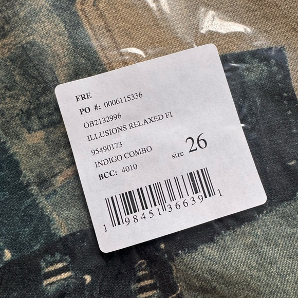 We The Free illusion Patchwork Jeans - Blue and Tan - Picture 7 of 9